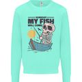 Fishing My Fish Will Come Funny Fisherman Mens Sweatshirt Jumper Peppermint