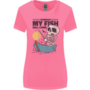 Fishing My Fish Will Come Funny Fisherman Womens Wider Cut T-Shirt Azalea