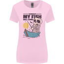 Fishing My Fish Will Come Funny Fisherman Womens Wider Cut T-Shirt Light Pink