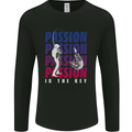 Fishing Passion Is the Key Fisherman Mens Long Sleeve T-Shirt Black