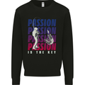 Fishing Passion Is the Key Fisherman Mens Sweatshirt Jumper Black