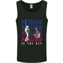 Fishing Passion Is the Key Fisherman Mens Vest Tank Top Black