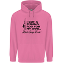 Fishing Rod for My Wife Fisherman Funny Mens 80% Cotton Hoodie Azelea