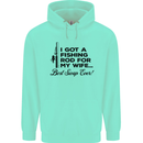 Fishing Rod for My Wife Fisherman Funny Mens 80% Cotton Hoodie Peppermint