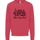 Fishing Rod for My Wife Fisherman Funny Mens Sweatshirt Jumper Heliconia