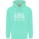 Fishing Rod for My Wife Funny Fisherman Mens 80% Cotton Hoodie Peppermint