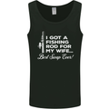 Fishing Rod for My Wife Funny Fisherman Mens Vest Tank Top Black
