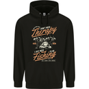 Fishing Therapy Funny Fisherman Mens Hoodie Black
