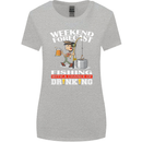 Fishing Weekend Forecast Funny Fisherman Womens Wider Cut T-Shirt Sports Grey
