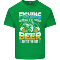 Fishing & Beer Funny Fisherman Alcohol Kids T-Shirt Childrens Irish Green