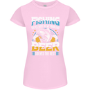 Fishing & Beer Funny Fisherman Alcohol Womens Petite Cut T-Shirt Light Pink