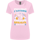 Fishing & Beer Funny Fisherman Alcohol Womens Wider Cut T-Shirt Light Pink