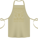 Fishing & Hunting Fisherman Hunter Funny Cotton Apron 100% Organic Khaki