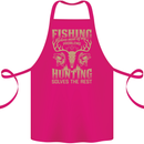 Fishing & Hunting Fisherman Hunter Funny Cotton Apron 100% Organic Pink