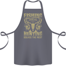 Fishing & Hunting Fisherman Hunter Funny Cotton Apron 100% Organic Steel