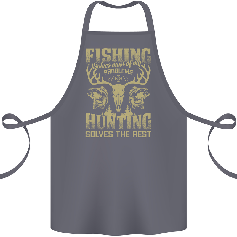 Fishing & Hunting Fisherman Hunter Funny Cotton Apron 100% Organic Steel