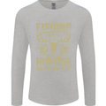 Fishing & Hunting Fisherman Hunter Funny Mens Long Sleeve T-Shirt Sports Grey