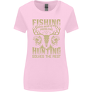 Fishing & Hunting Fisherman Hunter Funny Womens Wider Cut T-Shirt Light Pink