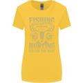 Fishing & Hunting Fisherman Hunter Funny Womens Wider Cut T-Shirt Yellow