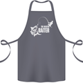 Fishing the Master Baiter Funny Fisherman Cotton Apron 100% Organic Steel