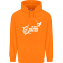 Fishing the Master Baiter Funny Fisherman Mens 80% Cotton Hoodie Orange
