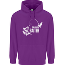 Fishing the Master Baiter Funny Fisherman Mens 80% Cotton Hoodie Purple