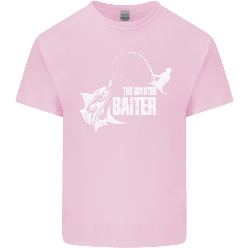 Fishing the Master Baiter Funny Fisherman Mens Cotton T-Shirt Tee Top Light Pink