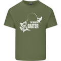 Fishing the Master Baiter Funny Fisherman Mens Cotton T-Shirt Tee Top Military Green