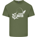Fishing the Master Baiter Funny Fisherman Mens Cotton T-Shirt Tee Top Military Green
