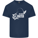 Fishing the Master Baiter Funny Fisherman Mens Cotton T-Shirt Tee Top Navy Blue