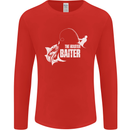 Fishing the Master Baiter Funny Fisherman Mens Long Sleeve T-Shirt Red