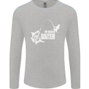 Fishing the Master Baiter Funny Fisherman Mens Long Sleeve T-Shirt Sports Grey