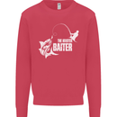 Fishing the Master Baiter Funny Fisherman Mens Sweatshirt Jumper Heliconia