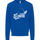 Fishing the Master Baiter Funny Fisherman Mens Sweatshirt Jumper Royal Blue