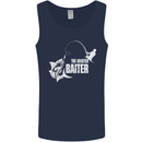 Fishing the Master Baiter Funny Fisherman Mens Vest Tank Top Navy Blue