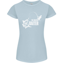 Fishing the Master Baiter Funny Fisherman Womens Petite Cut T-Shirt Light Blue