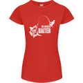 Fishing the Master Baiter Funny Fisherman Womens Petite Cut T-Shirt Red