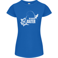 Fishing the Master Baiter Funny Fisherman Womens Petite Cut T-Shirt Royal Blue