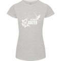 Fishing the Master Baiter Funny Fisherman Womens Petite Cut T-Shirt Sports Grey