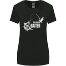 Fishing the Master Baiter Funny Fisherman Womens Wider Cut T-Shirt Black