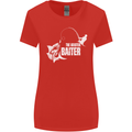Fishing the Master Baiter Funny Fisherman Womens Wider Cut T-Shirt Red