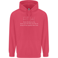 Fit ish Funny Gym Training Top Overweight Childrens Kids Hoodie Heliconia