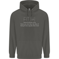 Fit ish Funny Gym Training Top Overweight Childrens Kids Hoodie Storm Grey