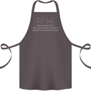 Fit ish Funny Gym Training Top Overweight Cotton Apron 100% Organic Dark Grey