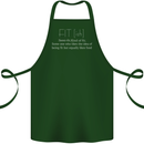 Fit ish Funny Gym Training Top Overweight Cotton Apron 100% Organic Forest Green