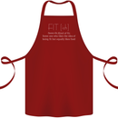 Fit ish Funny Gym Training Top Overweight Cotton Apron 100% Organic Maroon