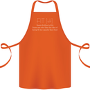 Fit ish Funny Gym Training Top Overweight Cotton Apron 100% Organic Orange