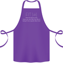 Fit ish Funny Gym Training Top Overweight Cotton Apron 100% Organic Purple
