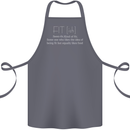 Fit ish Funny Gym Training Top Overweight Cotton Apron 100% Organic Steel