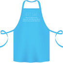 Fit ish Funny Gym Training Top Overweight Cotton Apron 100% Organic Turquoise